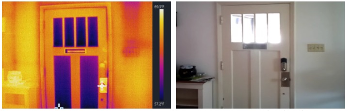 Wood panel doors with minimal insulation value
